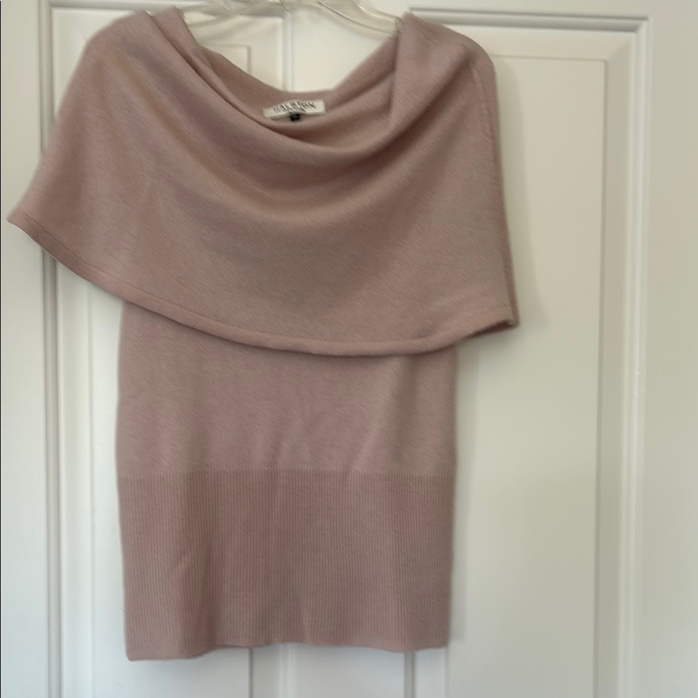 Elegant Pink Sweater by Halston heritage